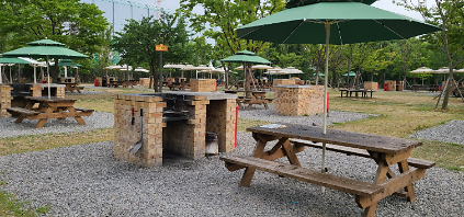 1244월 바비큐존(4인용, 1차:11시~16시) 26년 한강공원 난지캠핑장 사진