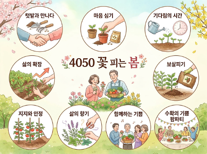124[강감찬센터] (관악구 도시농업) (목) 4050 꽃 피는 봄 사진