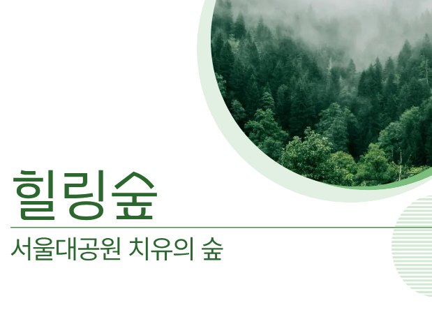 [치유의 숲길]서울대공원 치유의 숲, 힐링숲(단체용)