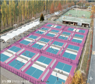 광나루 한강공원 피클볼장 6번코트 (4월 / 평일)