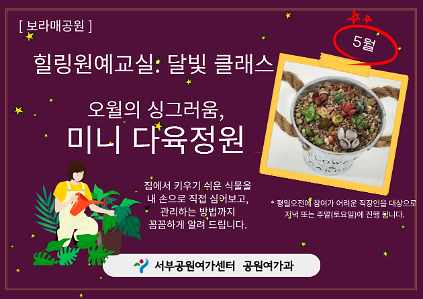 124[보라매공원] 힐링원예교실: 달빛 클래스(5월) 사진