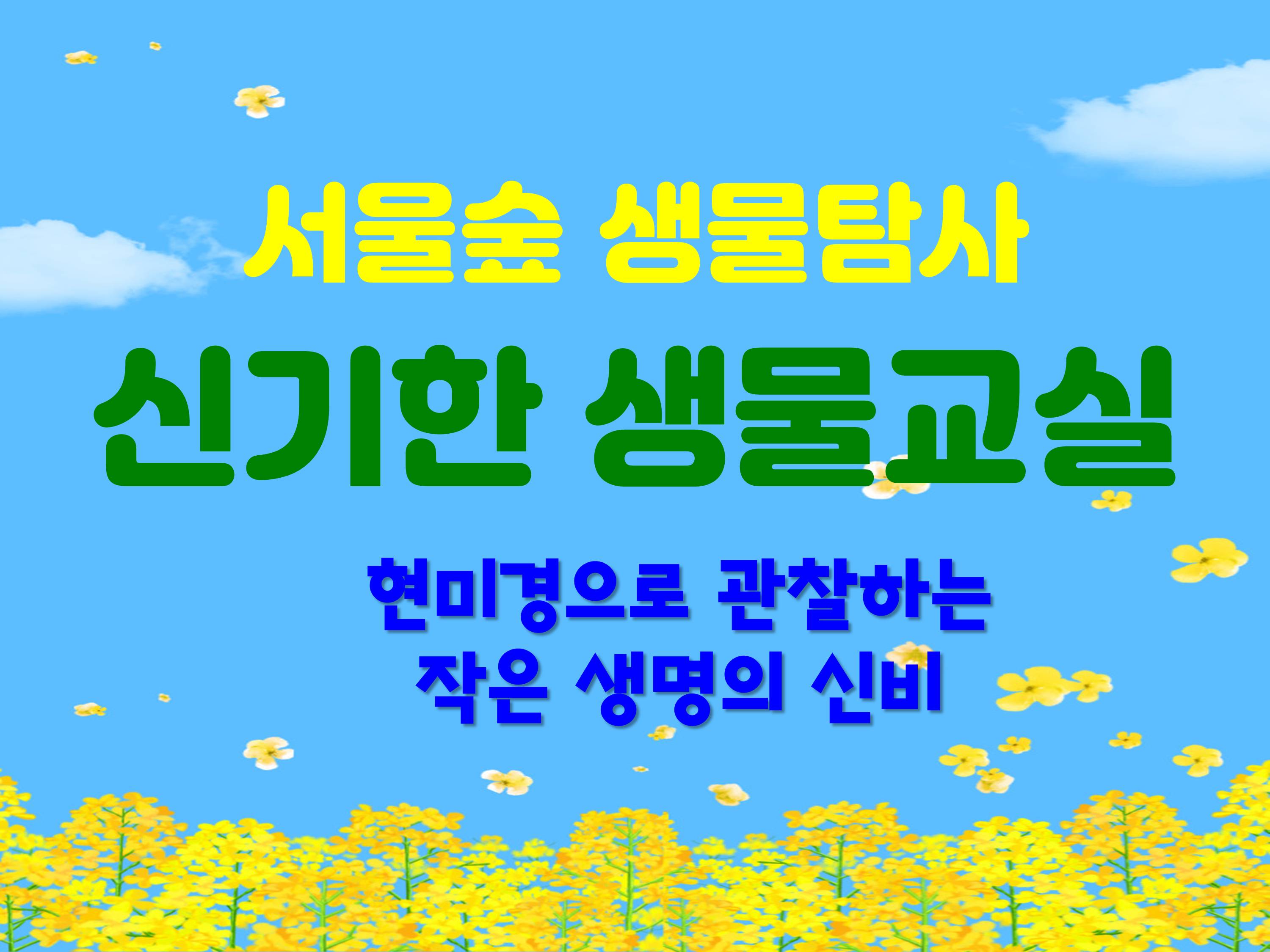 [서울숲]신기한생물교실 (5월)-일