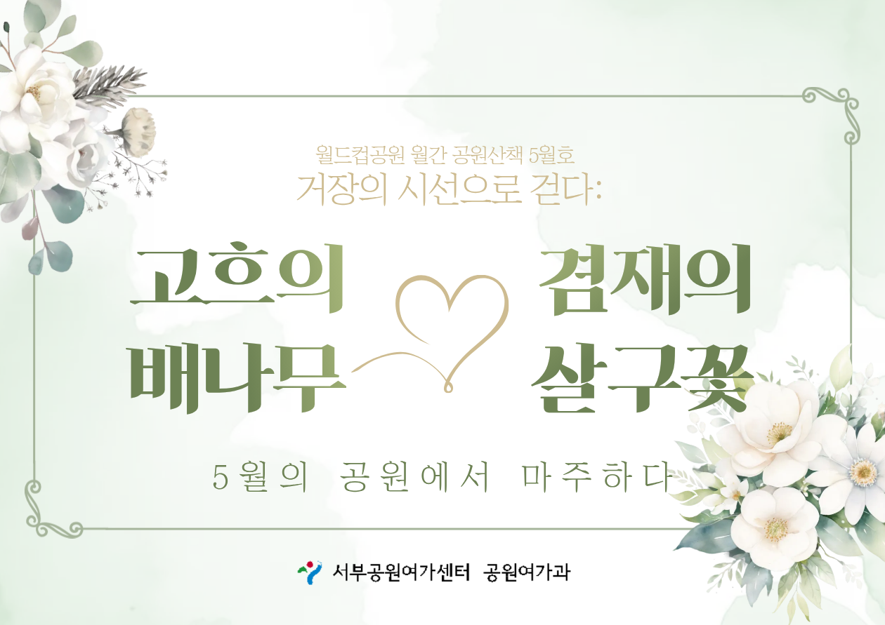[월드컵공원] 월간 공원산책 5월호 : 고흐의 배나무VS겸재의살구꽃