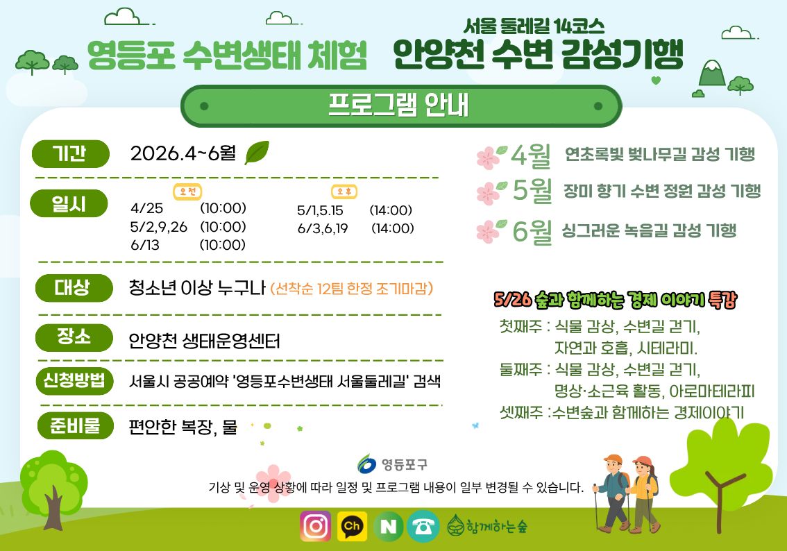 영등포 수변생태『서울둘레길 14코스』 안양천 수변 감성기행