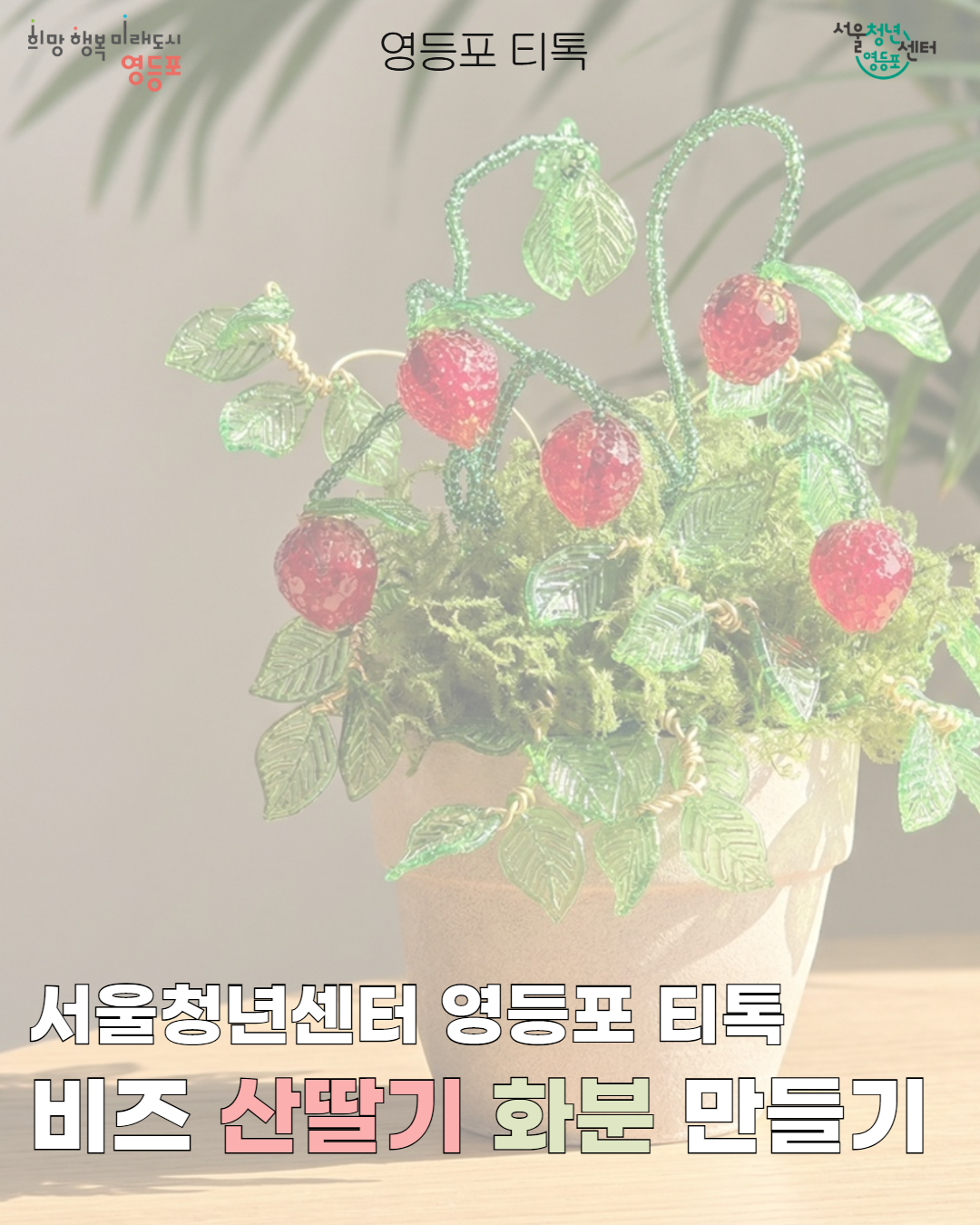 5월 15일 영등포티톡 <비즈 산딸기 화분 만들기>