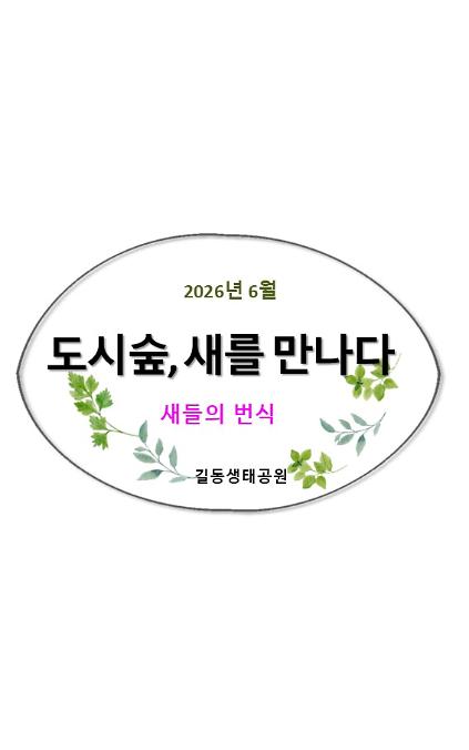 1242026도시숲, 새를 만나다(새의 번식)6월 사진