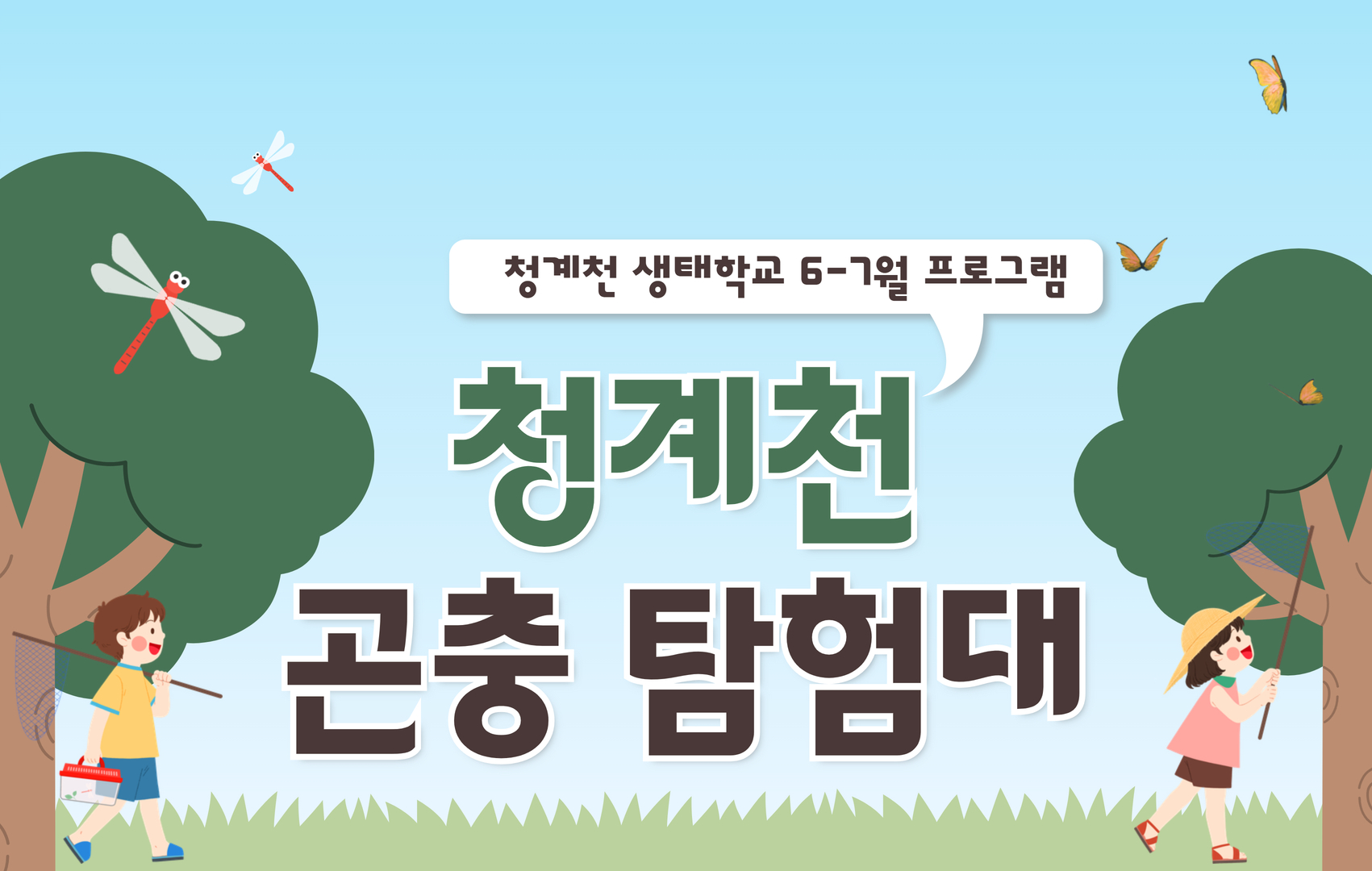 (6~7월)(토)[청계천 생태학교]청계천 곤충 탐험대