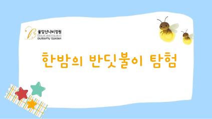 124(금, 토, 일) 불암산나비정원 '한밤의 반딧불이 탐험' 사진
