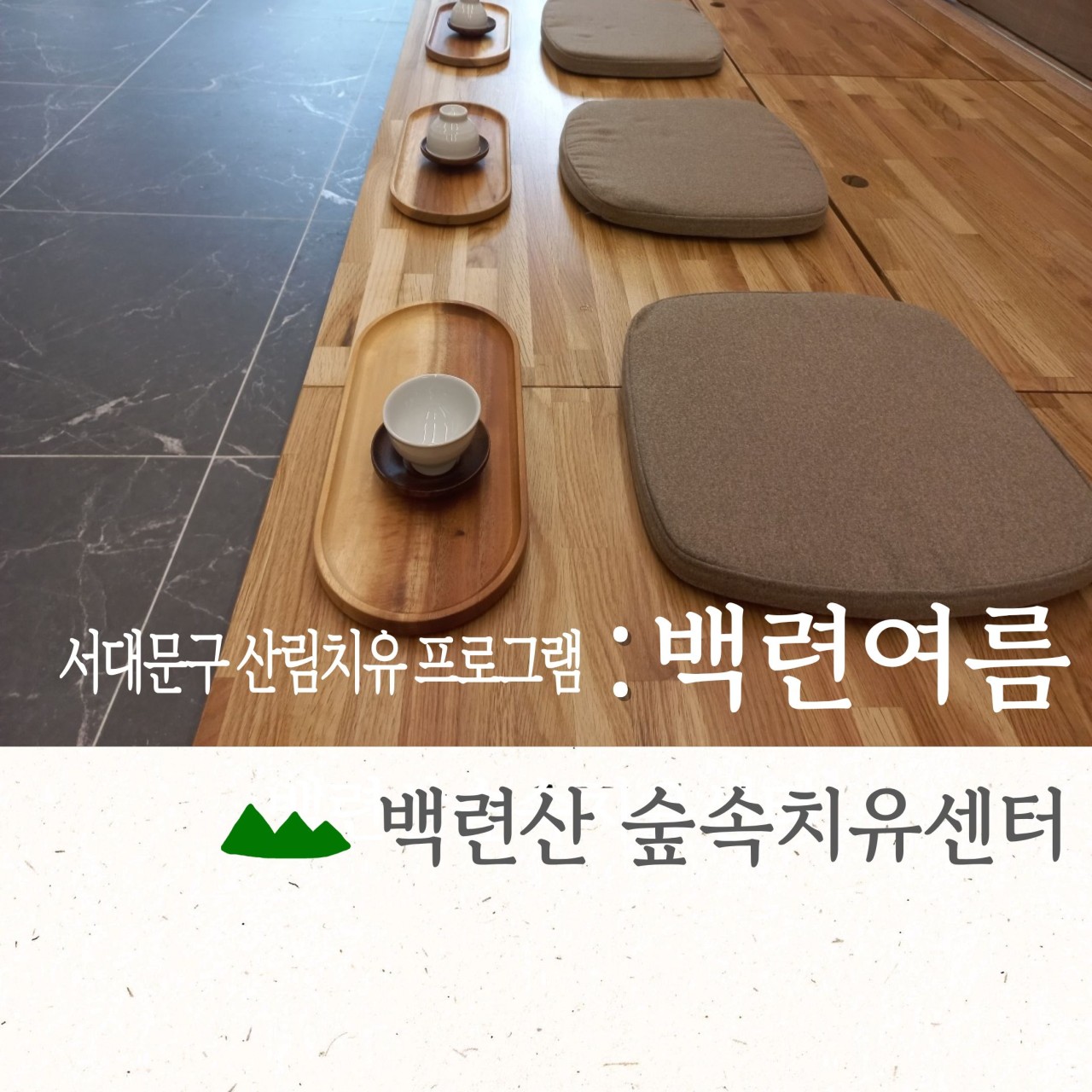 [서대문구민 우선] 7월 백련산숲속치유센터 [백련여름]