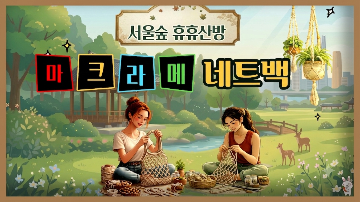  (7월)  마크라메 네트백 만들기(서울숲 휴휴산방) _(목)