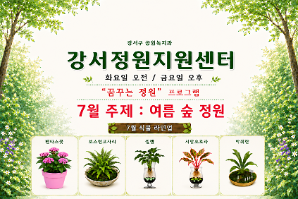 124강서정원지원센터 "꿈꾸는 정원" (7월)- 화요일, 금요일 사진