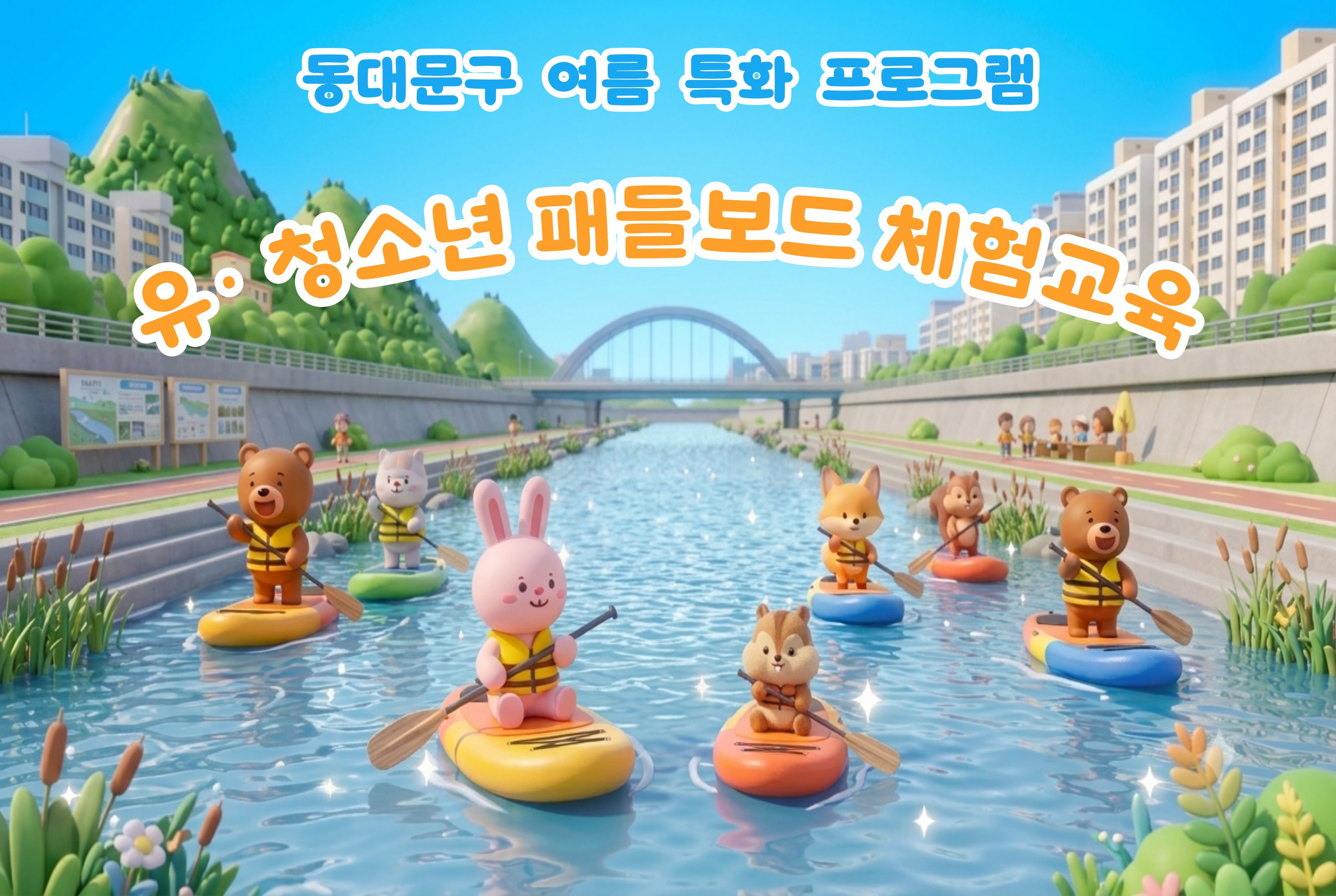 동대문구 유청소년 패들보드 체험교육(수상스포츠)