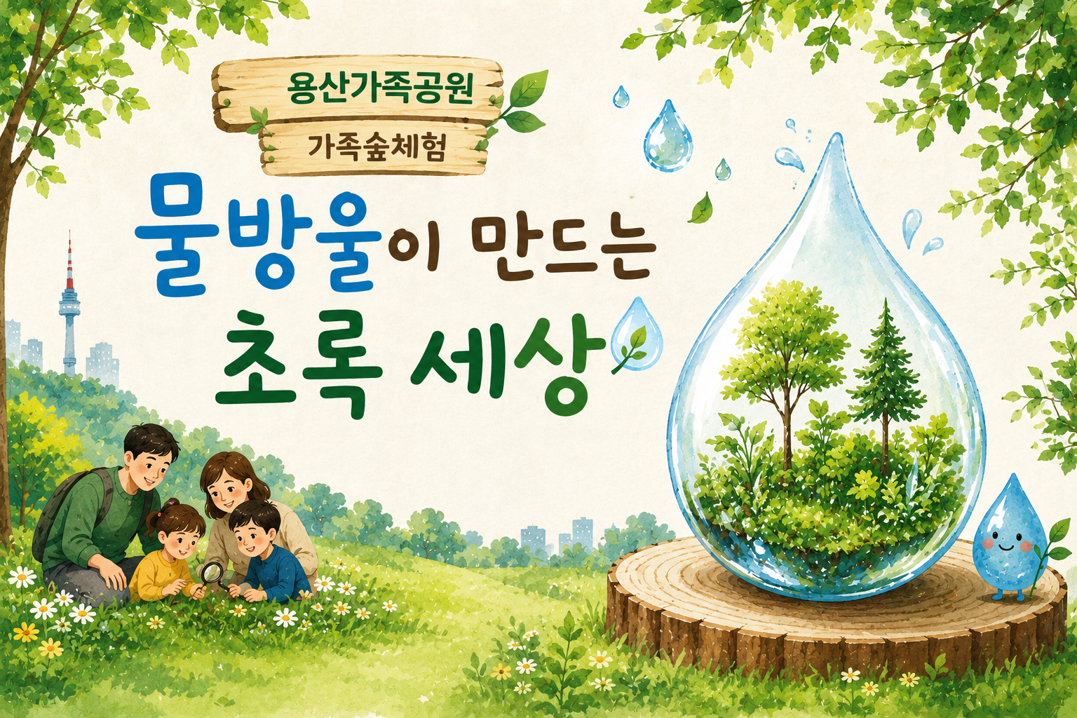 (일) 물방울이 만드는 초록 세상 (가족숲체험)