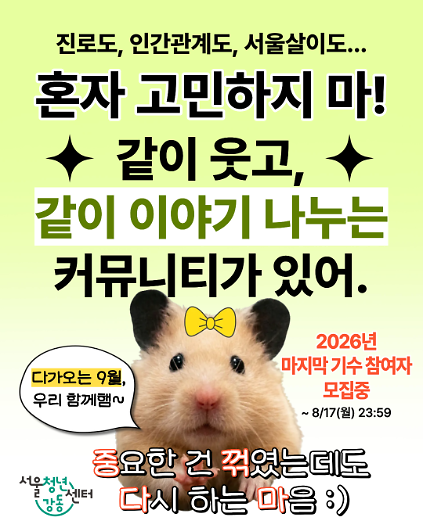 서울청년센터 강동 <든든캠퍼스 4기> 참여자 모집 사진
