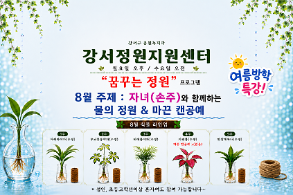 124강서정원지원센터 "꿈꾸는 정원" (8월)- 월요일, 수요일 사진