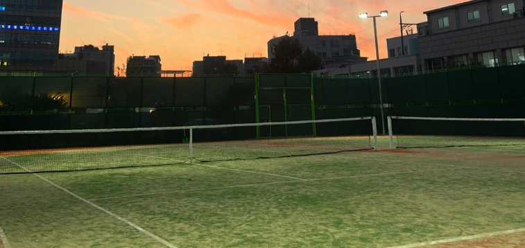 남부 도로사업소 테니스장 B코트 평일주간 8월16일~31일