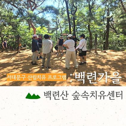 [서대문구민 우선] 9월 백련산숲속치유센터 [백련가을] 사진