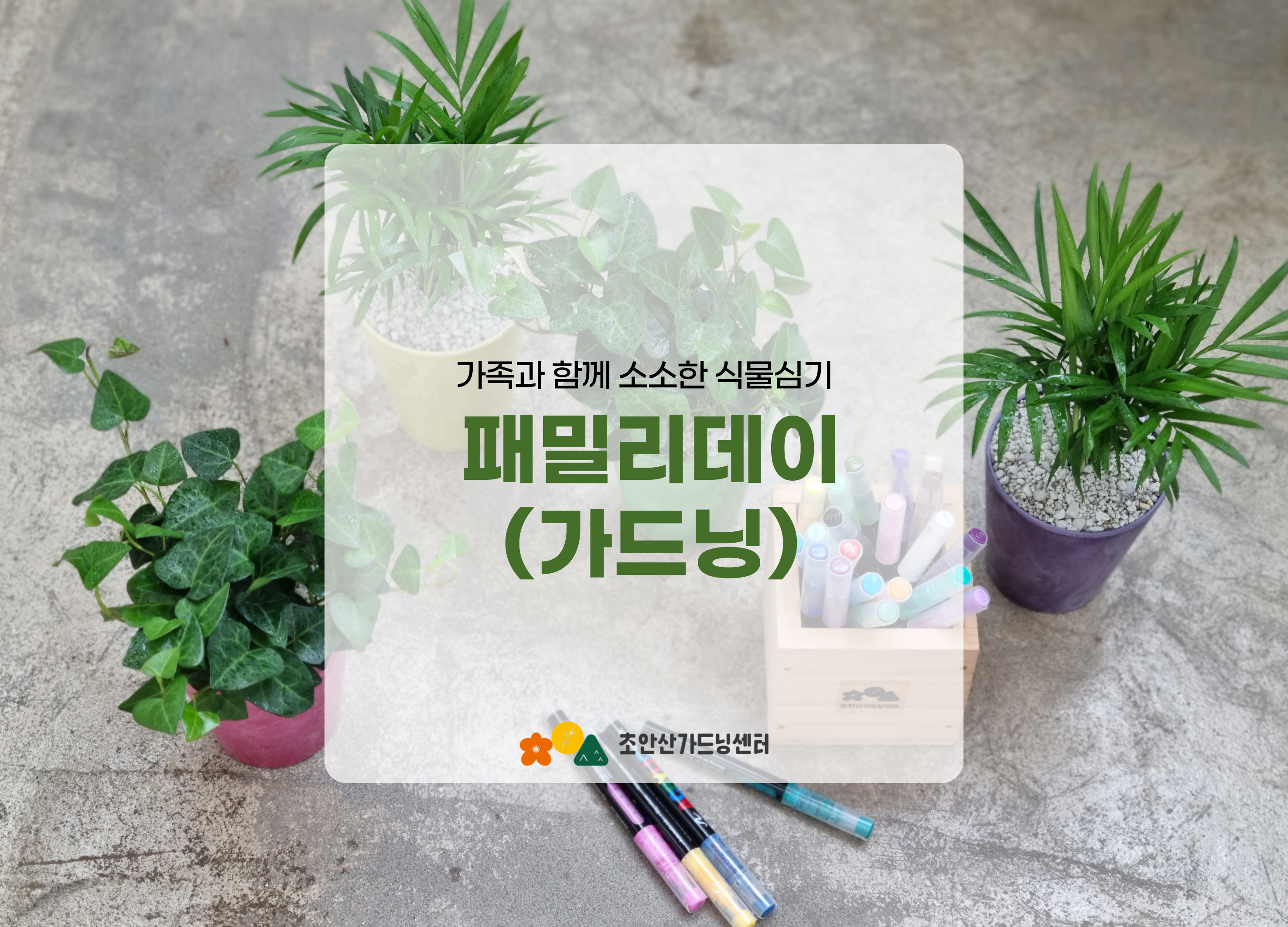 [초안산가드닝센터][주말][토요일]9월/가드닝/패밀리데이(가드닝)