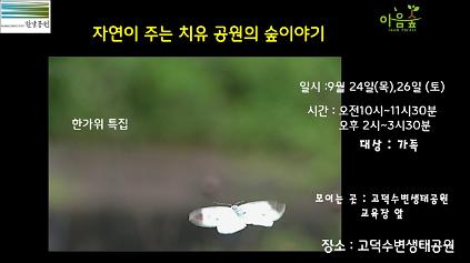 (고덕)(한가위특집) (목)(토)자연이 주는 치유 공원의 숲이야기 사진