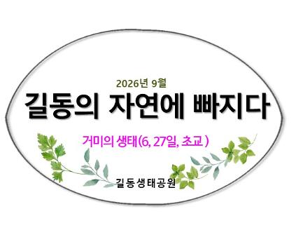 2026길동의 자연에 빠지다(9월, 거미) 사진