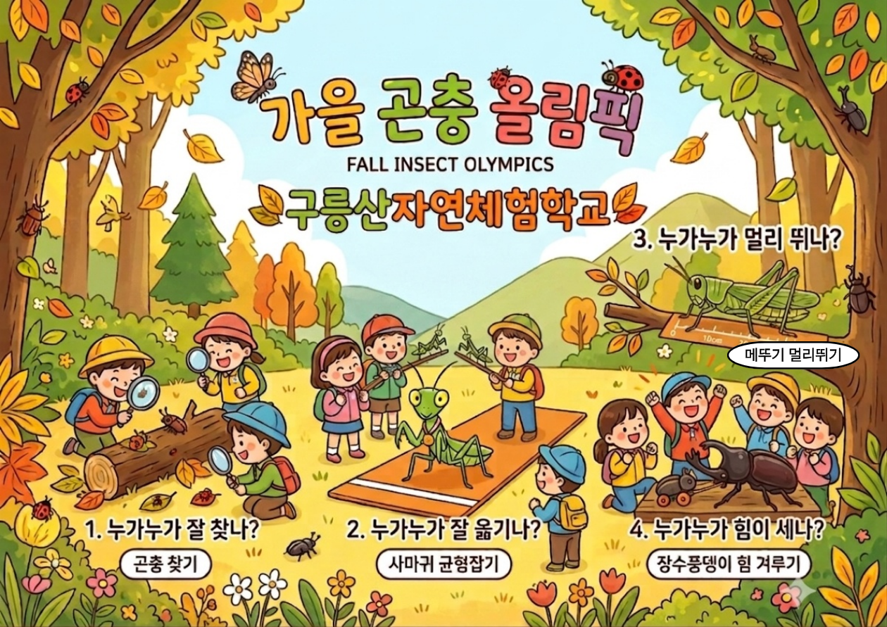 (중랑구)구릉산자연체험학교 - 9월 계절별 숲 체험 및 생태 놀이-(유아 단체/개인/가족)