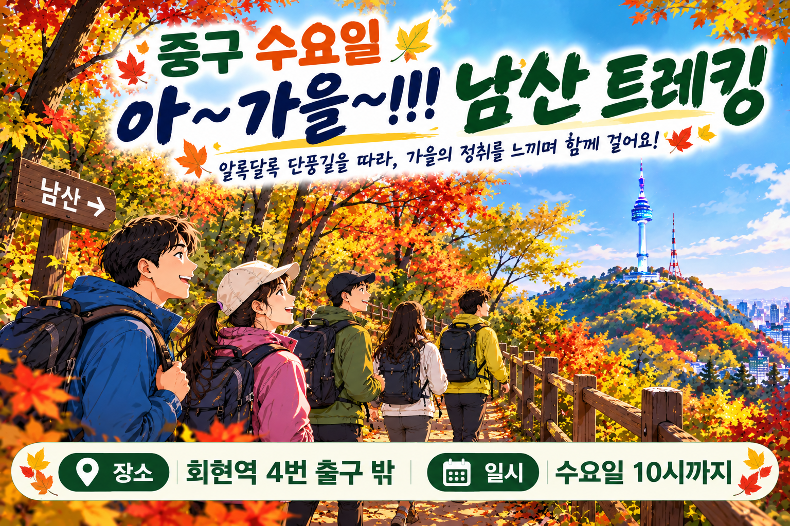 중구 수요일 아~ 가을~!!! 남산 트레킹