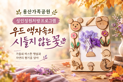 (토)우드 액자속의 시들지 않는 꽃(성인) 사진