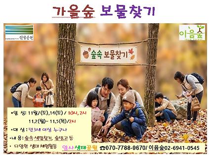 가을숲 보물찾기 사진