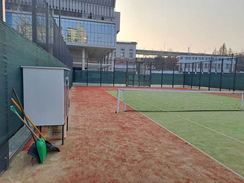 망원유수지 소프트테니스장 코트 사진