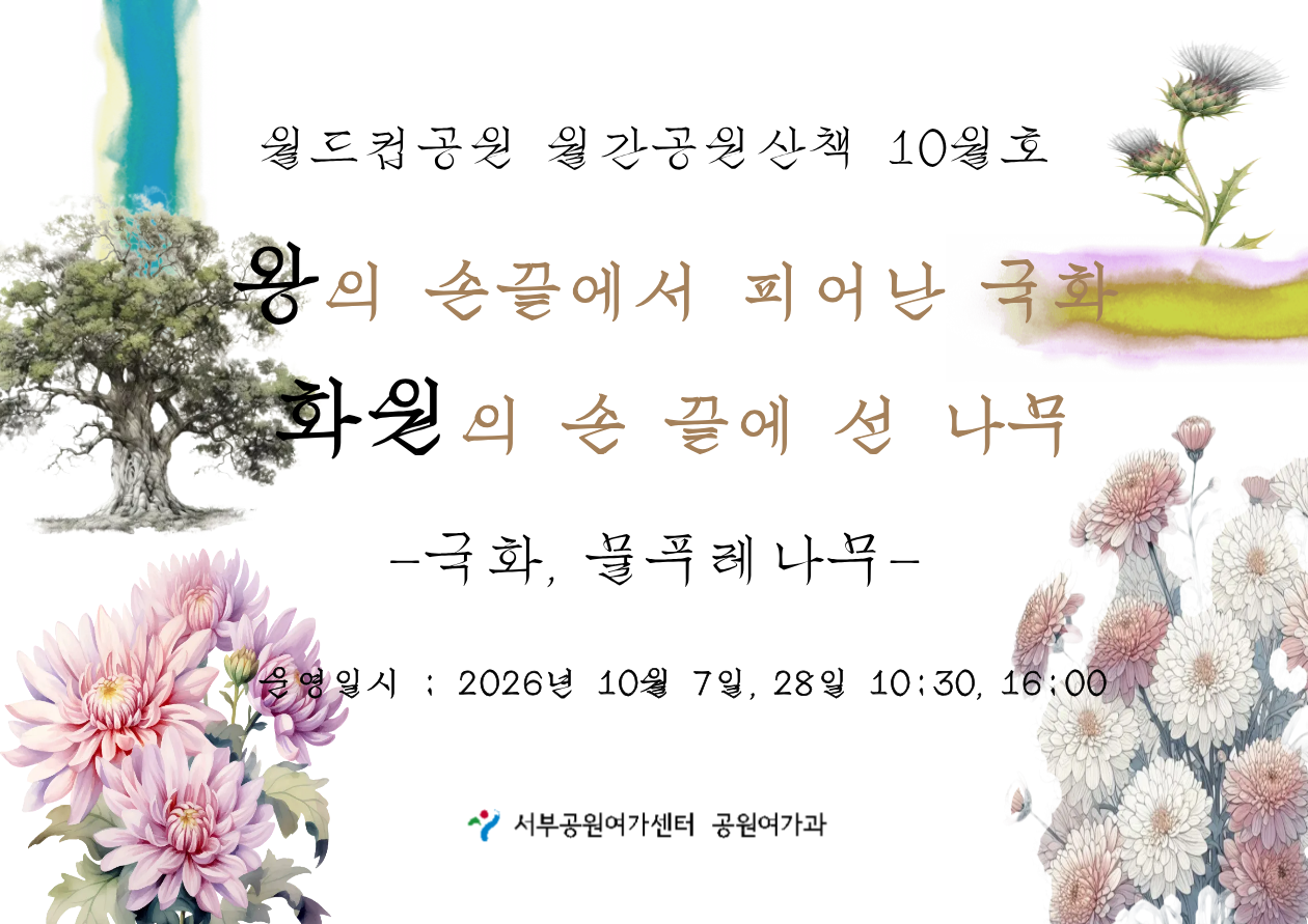 [월드컵공원] 월간 공원산책 10월호 : 왕의 손끝에서 피어난 국화