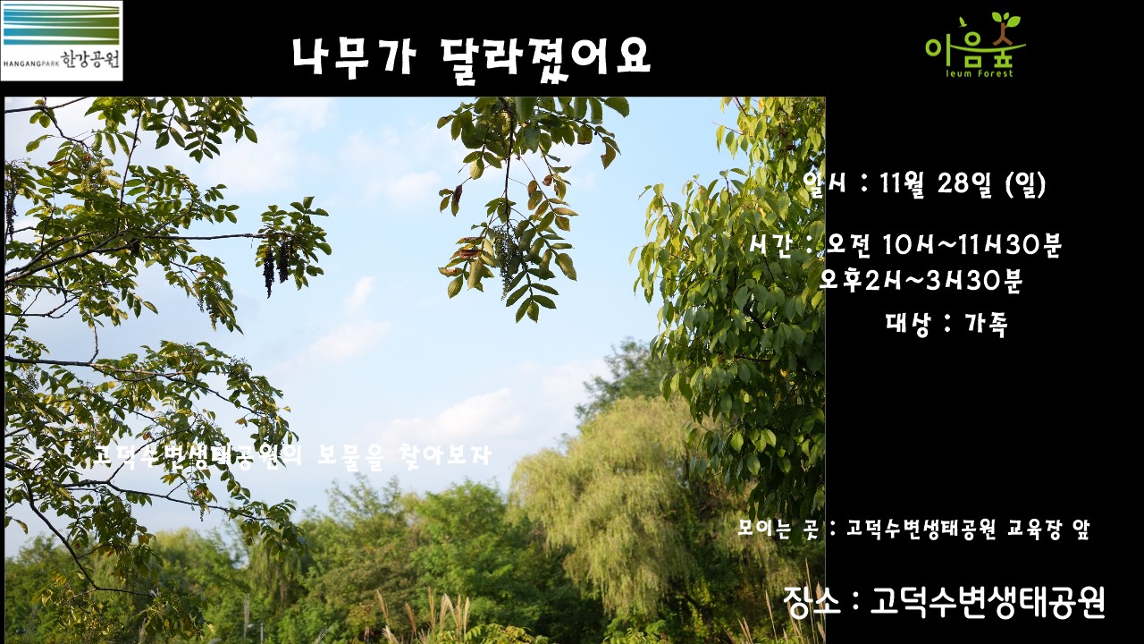 (고덕)(일)나무가 달라졌어요